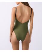 Traje de baño Carioca de 1 pieza Carioca, caqui y oliva, sin aros, 3 sin caparazón