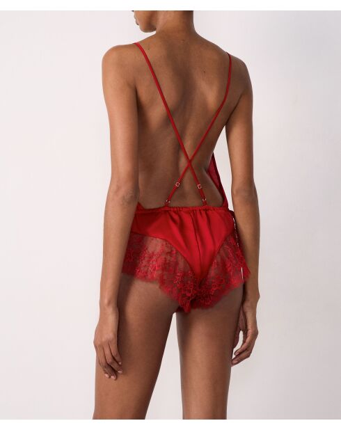 Roter einteiliger Maskerade-Overall