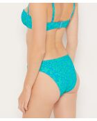 Manzania Standard-Bikinihose mit blauem Hintergrunddruck