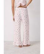 Pantacourt Carson imprimé fond rose