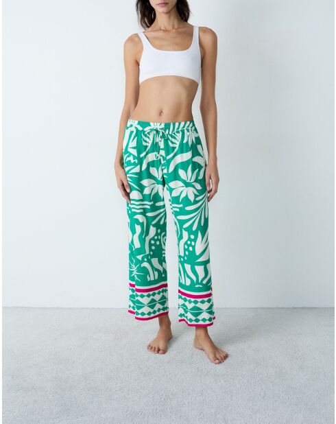 Pantacourt Faeza imprimé multicolore