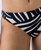 Espelho Standard-Bikinihose mit schwarz-weißem Aufdruck