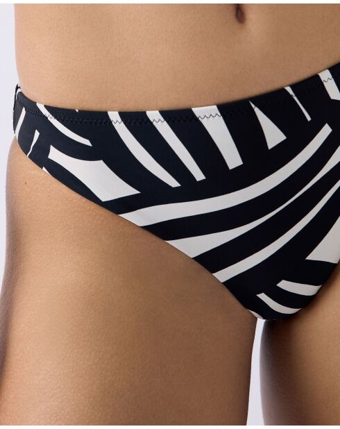 Espelho Standard-Bikinihose mit schwarz-weißem Aufdruck