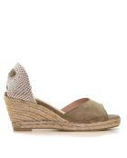 Sandales compensées Ana Belen kaki - Talon : 6,5 cm