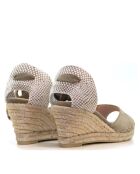 Sandales compensées Ana Belen kaki - Talon : 6,5 cm