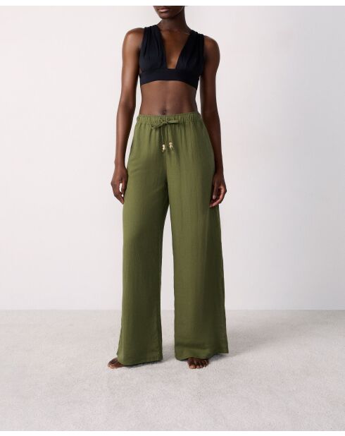 Adria b SPE kaki olijfkleurige rechte broek