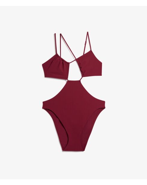Costume da bagno intero senza cornice Teva granato bordeaux