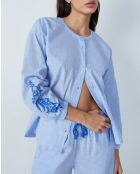 Himmelblaues Indianerhemd