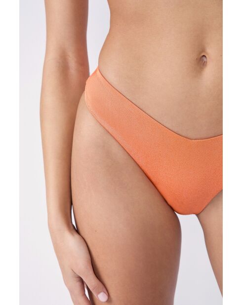 Oranje Braziliaans bikinibroekje met hoge pijpen Volta