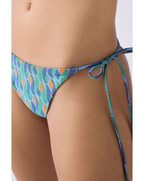 Nouette Sao Bikinihose mit grünem Hintergrundprint