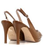 Sandales à talon 13503 marron - Talon : 10 cm