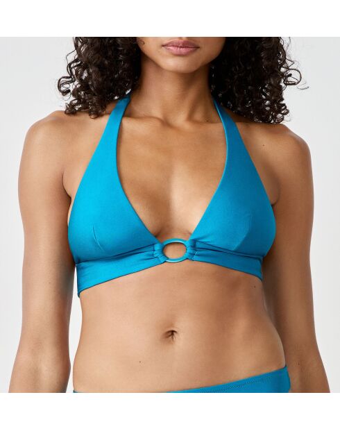 Negara blauwe triangelbeha zonder beugel en zonder schelp