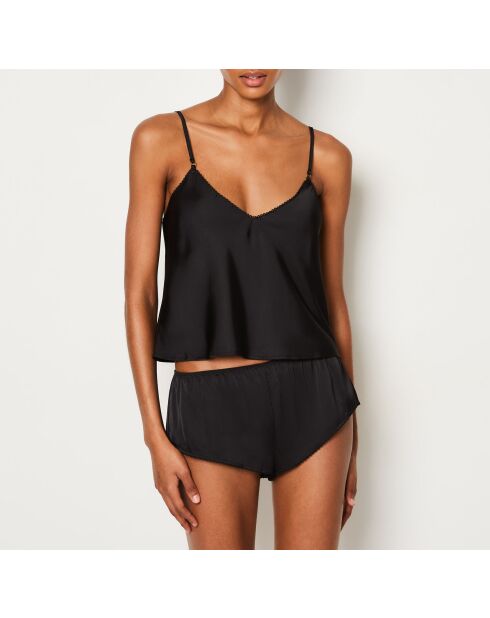 Set cadeau - Pyjama deux pièces Sissie noir