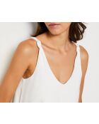 Weißer einteiliger Jumpsuit Richelle