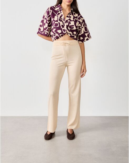 Beige broek van Gerico