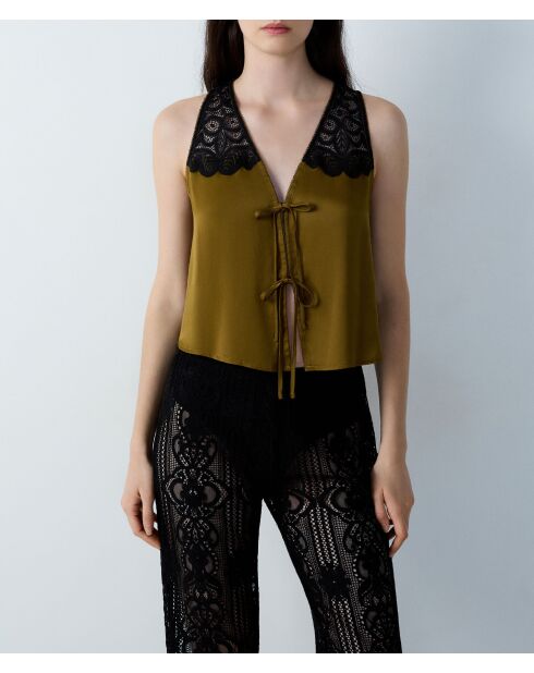 Camiseta sin mangas Impulsion khaki oliva