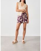 Pantaloncini Sunday con stampa bordeaux