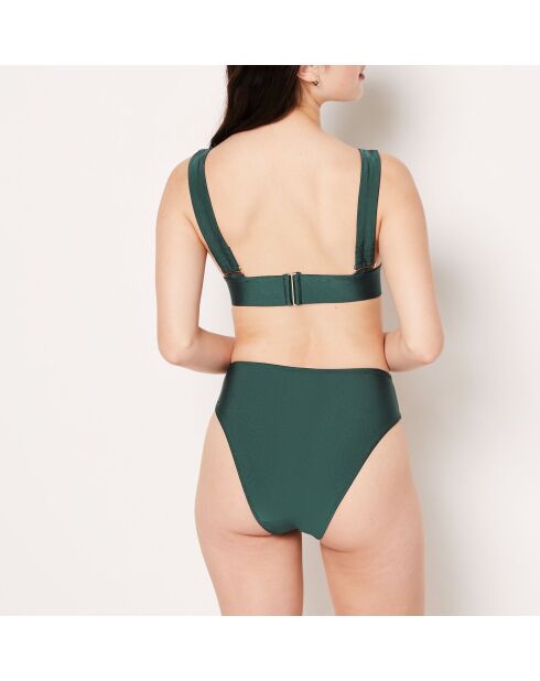Caleta groen bikinibroekje met hoge taille