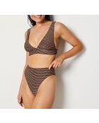 Bassa Bikinihose aus Kupfer mit hoher Taille