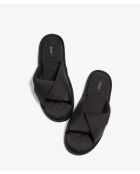 Amaria zwarte teenslippers