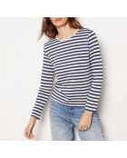 Alban marineblaues gestreiftes T-Shirt