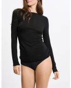 T-shirt nera Warmlight