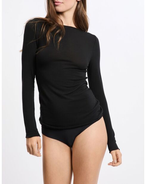 T-shirt nera Warmlight