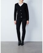 Gable schwarze lange Strickjacke