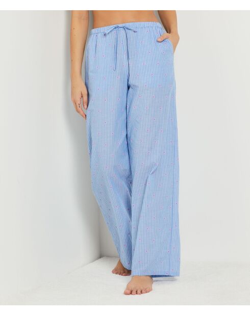 Pantalon Begonia bleu