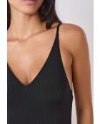 Costume da bagno monopezzo nero senza ferretto Erice