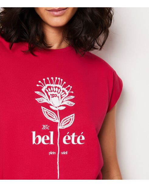 T-shirt fucsia Flora