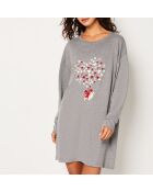 Big T Goliat anthrazitfarbenes Nachthemd