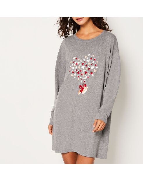 Big T Goliat anthrazitfarbenes Nachthemd