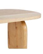Mesita orgánica natural - 90 x 46 x 36 cm