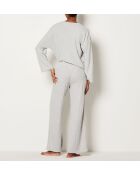 Lichtgrijze Lussi broek