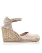 Sandales compensées Nira Serraje beiges - Talon : 6,5 cm