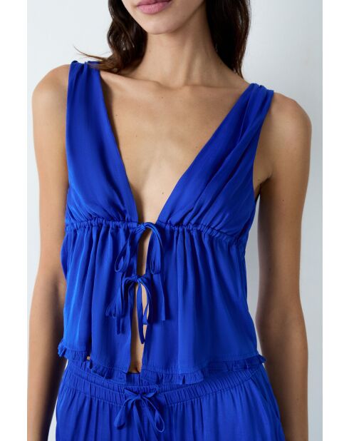 Bluesa königsblaues Top