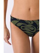 Bikinibroekje Pipa met zwarte achtergrondprint