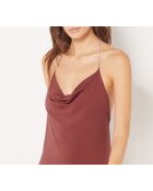 Glitzerndes burgunderfarbenes Granat-Nachthemd