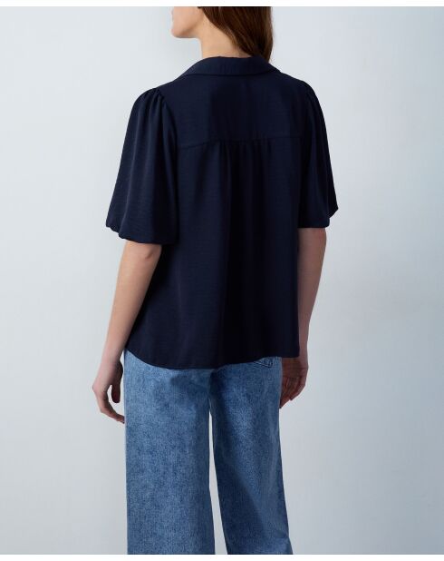 Vermeer marineblaues Hemd