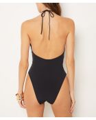 Bañador Mahina negro de una sola pieza sin marco sin concha