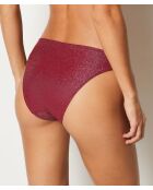 Nomades bordeauxrood granaat standaard bikinibroekje