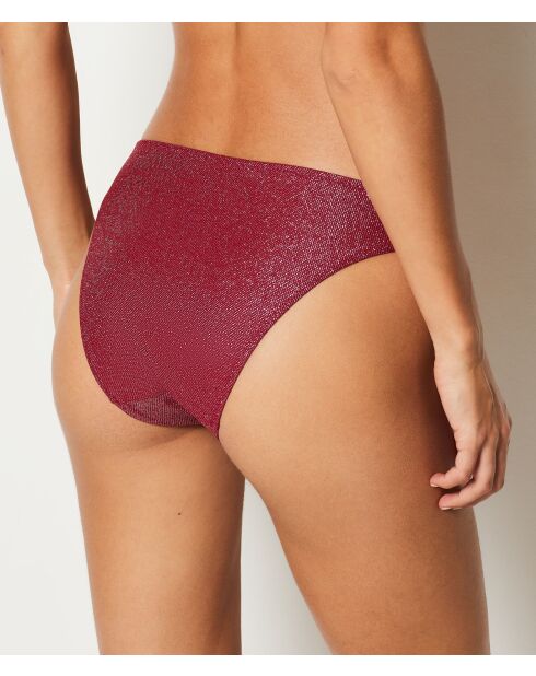Nomades bordeauxrood granaat standaard bikinibroekje
