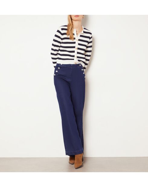 Eda vest in gebroken wit