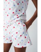 Ecrufarbene Shorts Pabou