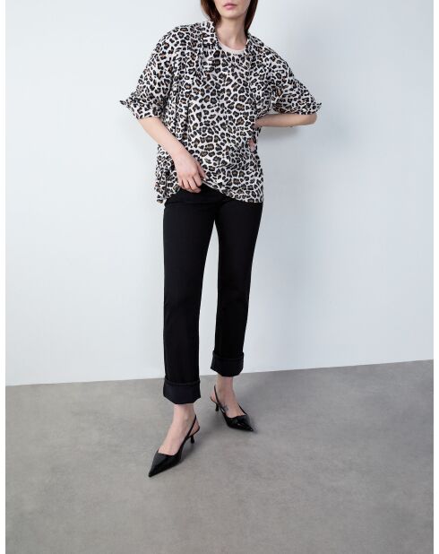 Chemise Rosie imprimée léopard