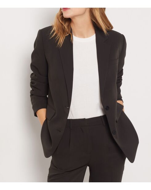 Antracietkleurige jas Robyn