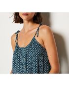 Camicia da notte turchese Siana