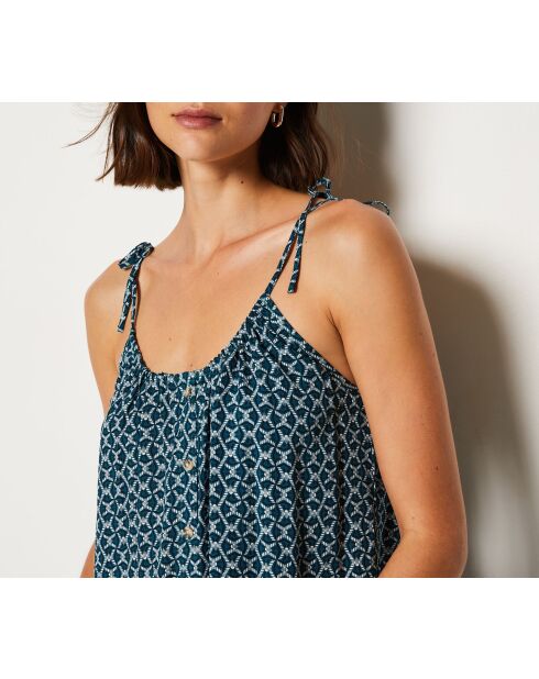 Camicia da notte turchese Siana