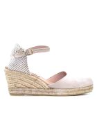 Sandales compensées Nira nude - Talon : 6,5 cm